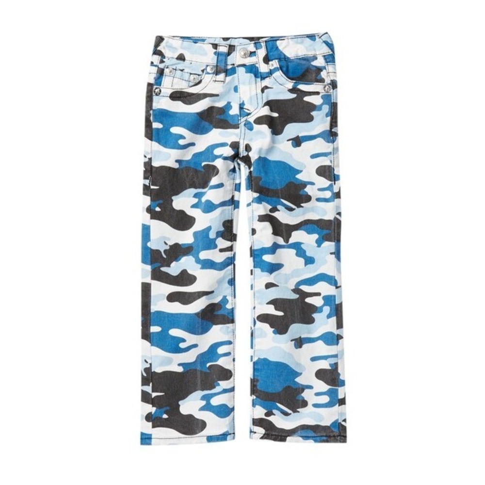 New  $79 True Religion Straight Fit Overdye Blue Camo   5 R
